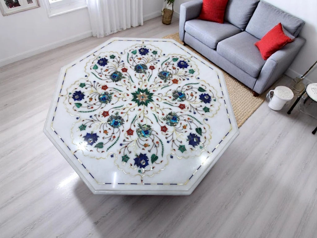 Octagonal Marble Coffee Table for Your Home